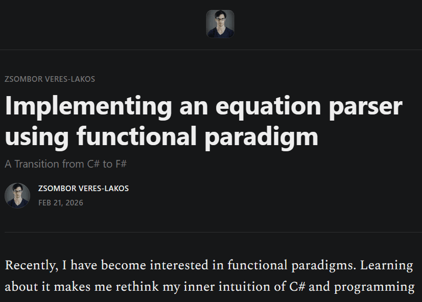 Equation Parser & AST in F#